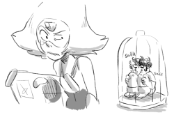 scrawlvitus:  Steven gets captured by peridot *not shown* peridot