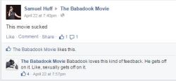 creepycollector:Saw this gem on the Babadook Facebook page. I