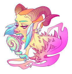 kirstendoodles:  SHE DUUUUUN. Another sexy tenta-lolli-nibbling