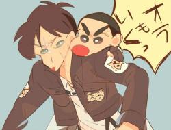 chombiechom:  usagi-chii:  Shingeki no Shin Chan  oh man!!  WAIT