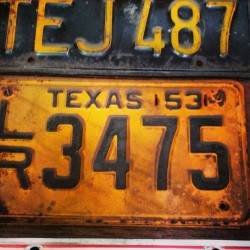 Old Texas tags I saw today 