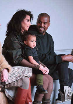 kuwkimye:  Kim, Kanye & North at the reharsals of the Kanye
