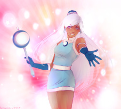 lotuschai:  Magical Korra. With the power of love, light, and