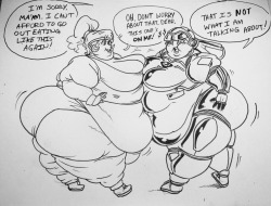 keij-station:  thekdubs’ Fitbot and Gym Failure Wife on a dinner