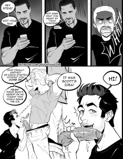 thensfwfandom:  Antman, Cap and Falcon threesomeThis comic was