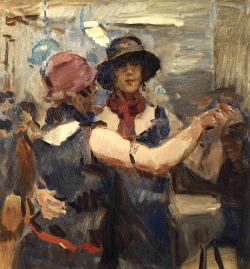 bofransson:  Isaac Israels (1865-1934) Women dancing at a cafe,