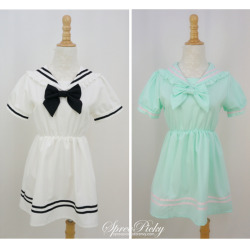 pastel-cutie:  Cute Sailor Uniform Dress [♥] You can use the