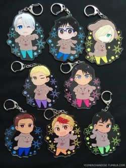 yoimerchandise: YOI x Deka Keychain Acrylics (Casual Clothes