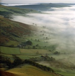 pagewoman:  View from Mam Tor, Peak District, Derbyshire, England