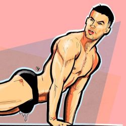 studsketch:  detail of @bennyptweets in @charliebymz #gayartwork