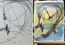 stunningpicture:  Artist Turns Her Two Year Old’s Sketches