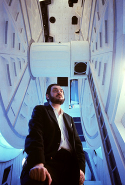  Stanley Kubrick / on the set of 2001: A Space Odyssey (1968)
