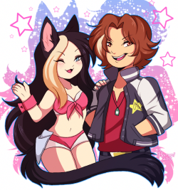 princessharumi:  Drew a little thing for Suzy and Arin <3