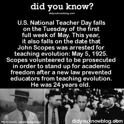 did-you-kno:  HAPPY NATIONAL TEACHER APPRECIATION DAY!“What