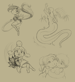 dd-danimarion:  Found a pencil brush and did a very small sketchdump~Yellow