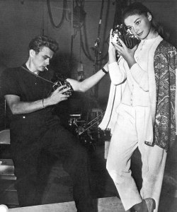 hollywood-portraits:  Pier Angeli & James Dean, 1954.