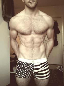 aplethoraofmen:  Proud American 