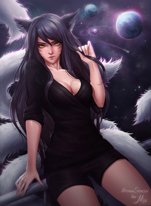 aromasensei: Ahri (Commission for Mia) ^_^ -Links- Patreon ♥ HF ♥ DeviantArt  ♥  Twitter   