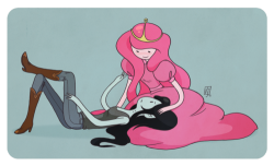 Marceline and Princess Bubblegum from Adventure… - …and