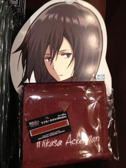  You can now buy Mikasa’s muffler/scarf at SNK THE REAL!