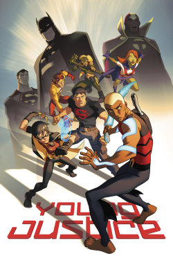 youngjusticer:  The team. YOUNG JUSTICE, by Phil Bourassa.