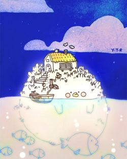 yoyothericecorpse:  Island #island #illustration #creature #cute