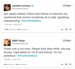 micdotcom:  #AliveWhileBlack is the heartbreaking response to