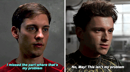 cutetomholland:  References to other SPIDER-MAN films in SPIDER-MAN: