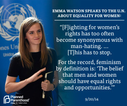 ppaction:  We already liked Emma Watson. Now, we LOVE her. 