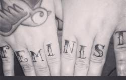 micdotcom:  Feminist tattoos FTW. There are 7 more of these and