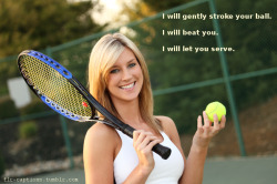 flr-captions:   I will gently stroke your ball. I will beat you.