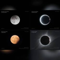 All the Eclipses of 2017 #nasa #apod #lunar #solar #eclipse #eclipses