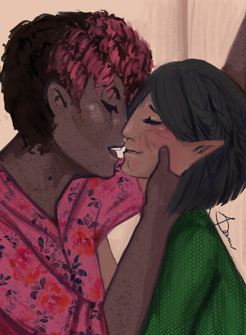 enby-hawke:My doodle for today. Really wanted to draw Hawke and
