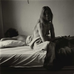 Diane Arbus - Girl Sitting in Bed with her Boyfriend, N.Y.C.,