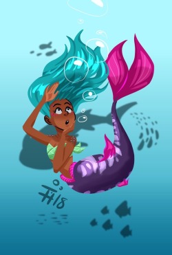 xubsdraws:  First 6 mermaids of #Mermay! You can join me on the