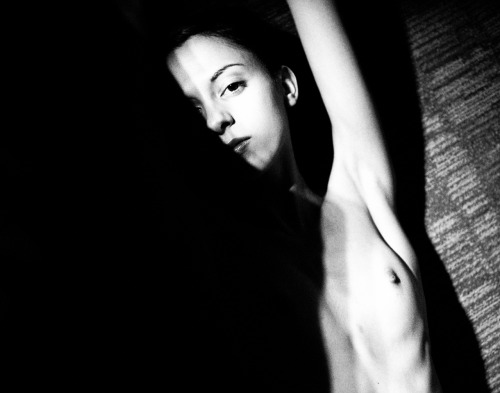 keslertran:  Insomnia  I never reblog series. But with these stunning, masterly black and white contrast photographs of this awesome, sensual, skinny woman, I could not resist…