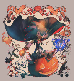 eiri-thehedgehog:  Halloween02 by aoki6311