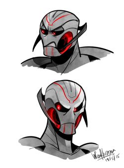 miss-azura:  tried figuring out my rendition of Ultron which