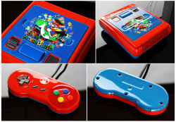 nintendocafe:  Custom painted Super Mario World Super Nintendo