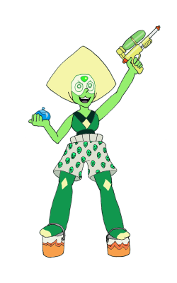 cephalopodqueen:  the great and loveable peridot will lay waste