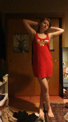 nerdygirlsnaked:  Wonder woman strip, Asso of truth ;) x