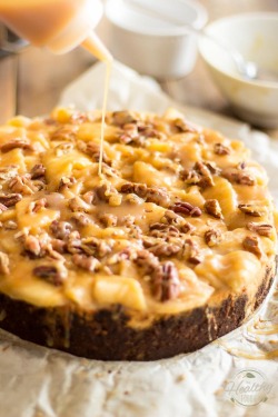 fullcravings:  Maple Caramel Apple Cheesecake