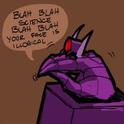 ohmnommotherfuckers:  I AM SHOCKWAVE LOOK HOW PURPLE AND LOGICAL