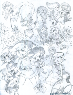 karniz:  Legend of Zelda, Wind Waker: Link, Medli, and MakarTraditional