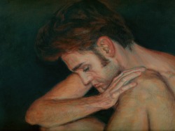 lyubomir-naydenov:  “Male nude” - Self portrait, 2018 (detail)