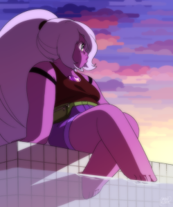 concave-asscheeks: back with another redraw featuring amethyst!!!