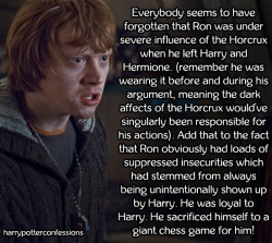 harrypotterconfessions:  Everybody seems to have forgotten that