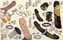 peashooter85:  Illustration of Japanese sex toys, 19th century.