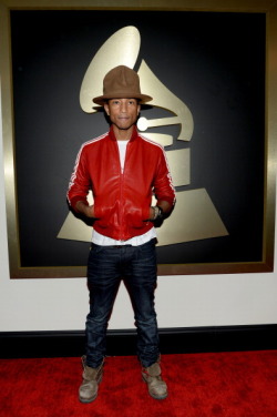derriuspierre:  Pharrell Williams attends the 56th GRAMMY Awards