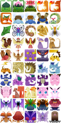 lloydcg:  legendofthevashtanerada:  PokeMonster Hunter Icons by